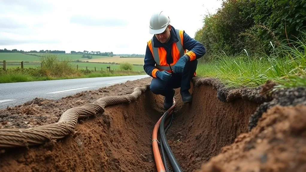 Underground Cable Installation in Chatham | Buried Power & Data Lines
